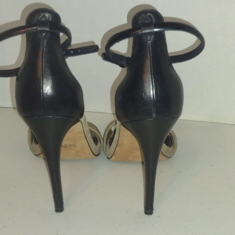 Coach bedazzled high heels size 9